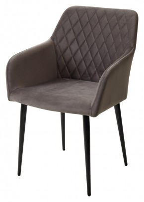 Стул BRANDY-X ГРАФИТ #14, велюр / черный каркас М-City в Талице - talica.mebel24.online | фото 4