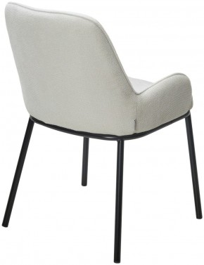 Стул BRIO CATO-01 Белый, фактурная ткань / черный каркас, ®DISAUR в Талице - talica.mebel24.online | фото 5