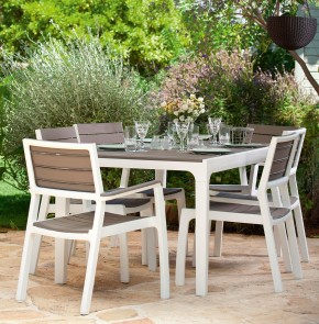 Стул c подлокотниками Гармония (Harmony armchair) белый-капучино в Талице - talica.mebel24.online | фото 3