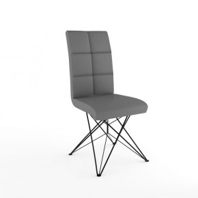 Стул черный Лотос KV серый матовый-800м 1-кат хром в Талице - talica.mebel24.online | фото