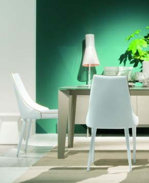 Стул CLARA 40.11 (TR505 white with sand cordonet, экокожа) в Талице - talica.mebel24.online | фото 2