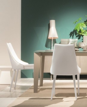 Стул CLARA 40.11 (TR505 white with sand cordonet, экокожа) в Талице - talica.mebel24.online | фото 3