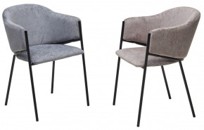 Стул ДИЛЛ, цвет RAIN 17 серый, велюр / черный каркас М-City в Талице - talica.mebel24.online | фото 6