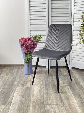 Стул DUKE BLUVEL-14 GREY, велюр / черный каркас М-City в Талице - talica.mebel24.online | фото 4
