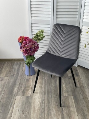 Стул DUKE BLUVEL-14 GREY, велюр / черный каркас М-City в Талице - talica.mebel24.online | фото 5