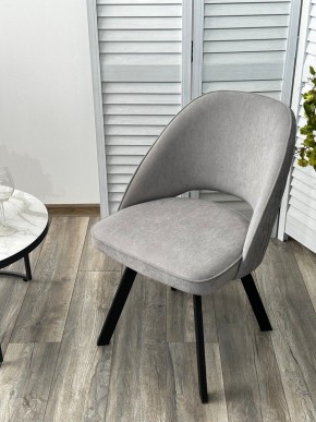 Стул DUNA 360 град. поворот. B22 Серый, велюр / черный каркас, М-City в Талице - talica.mebel24.online | фото 8