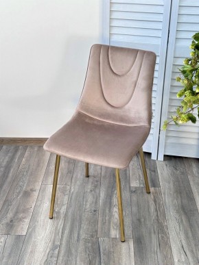 Стул ELLI BLUVEL-40 Бежевый, велюр / золотой каркас М-City в Талице - talica.mebel24.online | фото 3