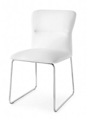 Стул FRIDA CB/1806-SK  MT.P77 CHROMED/  SKUBA S92 OPTIC WHITE в Талице - talica.mebel24.online | фото 1