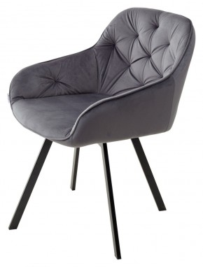 Стул GALE 360 град. поворот. BLUVEL-14 GREY, велюр/ черный каркас, М-City в Талице - talica.mebel24.online | фото 5