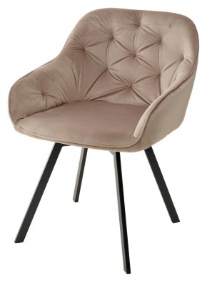 Стул GALE 360 град. поворот. BLUVEL-40 BEIGE, велюр/ черный каркас, М-City в Талице - talica.mebel24.online | фото 1