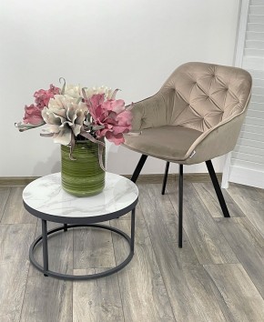 Стул GALE 360 град. поворот. BLUVEL-40 BEIGE, велюр/ черный каркас, М-City в Талице - talica.mebel24.online | фото 2
