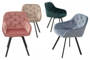 Стул GALE 360 град. поворот. BLUVEL-40 BEIGE, велюр/ черный каркас, М-City в Талице - talica.mebel24.online | фото 3