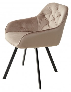 Стул GALE 360 град. поворот. BLUVEL-40 BEIGE, велюр/ черный каркас, М-City в Талице - talica.mebel24.online | фото 5
