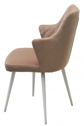 Стул HERMAN 360 град. БЕЖЕВЫЙ #5, велюр / белый каркас М-City в Талице - talica.mebel24.online | фото 8