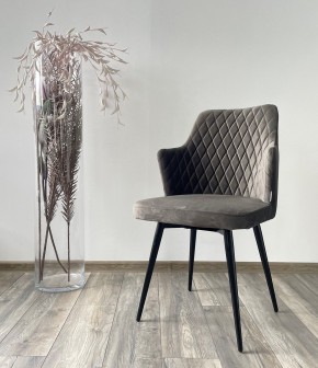 Стул HERMAN 360 град. ГРАФИТ #14, велюр / черный каркас М-City в Талице - talica.mebel24.online | фото 2