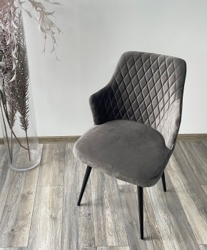 Стул HERMAN 360 град. ГРАФИТ #14, велюр / черный каркас М-City в Талице - talica.mebel24.online | фото 3