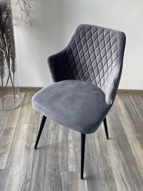 Стул HERMAN 360 град. СЕРЫЙ #27, велюр / черный каркас М-City в Талице - talica.mebel24.online | фото 2