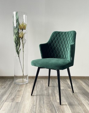 Стул HERMAN 360 град. ЗЕЛЕНЫЙ #19, велюр / черный каркас М-City в Талице - talica.mebel24.online | фото 2