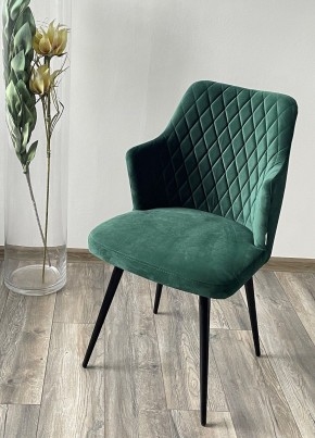 Стул HERMAN 360 град. ЗЕЛЕНЫЙ #19, велюр / черный каркас М-City в Талице - talica.mebel24.online | фото 3