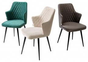 Стул HERMAN 360 град. ЗЕЛЕНЫЙ #19, велюр / черный каркас М-City в Талице - talica.mebel24.online | фото 7