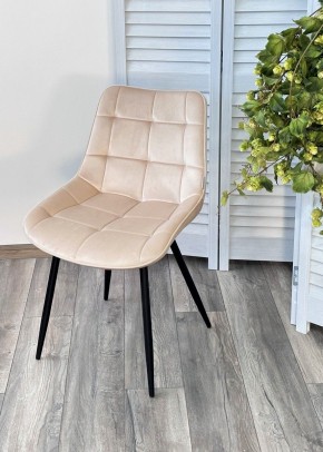 Стул MIAMI G062-03 светлый беж, велюр / черный каркас М-City в Талице - talica.mebel24.online | фото 5