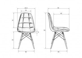 Стул обеденный DOBRIN BENNET, ножки светлый бук, чёрный в Талице - talica.mebel24.online | фото 8