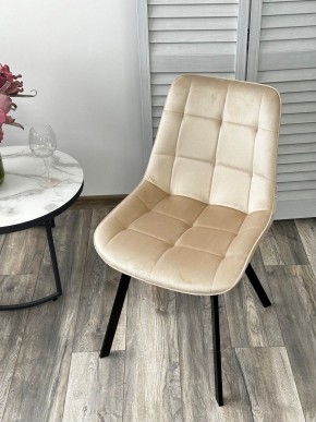 Стул ONION G062-03 светлый беж, велюр/ черный каркас М-City в Талице - talica.mebel24.online | фото 2