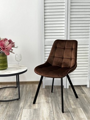 Стул ONION G062-10 шоколадный, велюр/ черный каркас М-City в Талице - talica.mebel24.online | фото 3