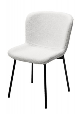 Стул RIYA UF992-01 Белый, teddy / черный каркас М-City в Талице - talica.mebel24.online | фото 1