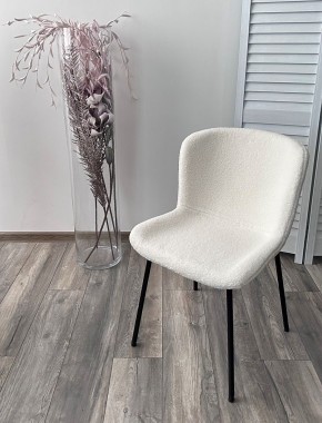 Стул RIYA UF992-01 Белый, teddy / черный каркас М-City в Талице - talica.mebel24.online | фото 5