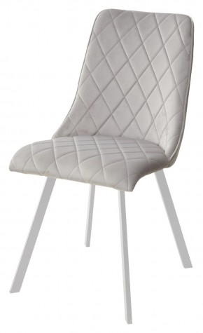 Стул TYCOON BLUVEL-03 LIGHT GREY / белый каркас М-City в Талице - talica.mebel24.online | фото 1