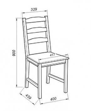 Стул Вествик, массив сосны, цвет белый в Талице - talica.mebel24.online | фото 3