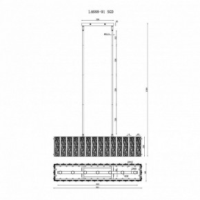 Светильник на штанге iLamp Panorama L4688-91 SGD в Талице - talica.mebel24.online | фото 2