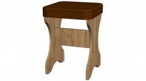 Табурет (комплект 2 шт) дуб вотан/коричневый в Талице - talica.mebel24.online | фото