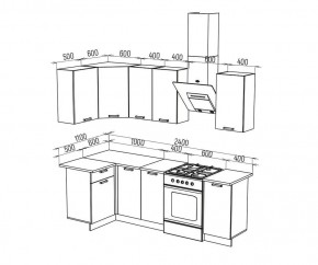 ТЕХНО Кухонный гарнитур угловой 1,8х1,1 м Компоновка №6 в Талице - talica.mebel24.online | фото 6