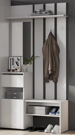 Токио Вешалка с зеркалом в Талице - talica.mebel24.online | фото 4
