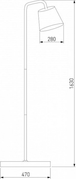 Торшер Eurosvet Montero 01135/1 черный в Талице - talica.mebel24.online | фото 2