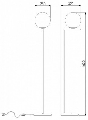 Торшер Eurosvet Shape 01214/1 хром в Талице - talica.mebel24.online | фото 3