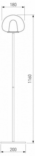 Торшер Eurosvet Twice 90327/1 черный в Талице - talica.mebel24.online | фото