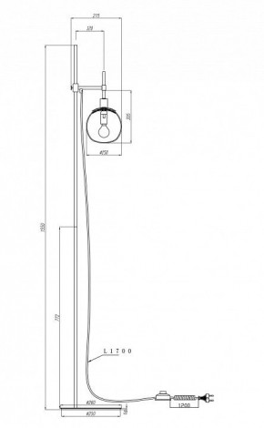 Торшер Maytoni Erich MOD221-FL-01-N в Талице - talica.mebel24.online | фото 3