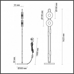 Торшер Odeon Light Magnet 5407/23FL в Талице - talica.mebel24.online | фото 4