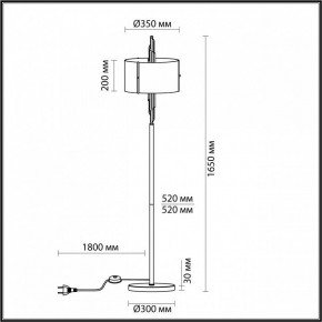 Торшер Odeon Light Margaret 4895/3F в Талице - talica.mebel24.online | фото 5