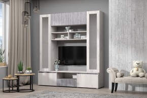 Центральная секция Лиана (Крафт белый/Артвуд темный) в Талице - talica.mebel24.online | фото