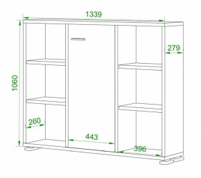 Тумба комбинированная Домино нельсон ПУ-60-2 в Талице - talica.mebel24.online | фото 2