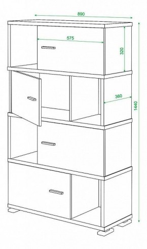 Тумба комбинированная Домино СБ-30/4 в Талице - talica.mebel24.online | фото 3