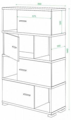 Тумба комбинированная СБ-30/4 в Талице - talica.mebel24.online | фото 2