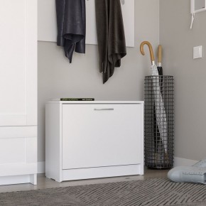 Тумба ОРИОН с одной полкой для обуви, цвет белый в Талице - talica.mebel24.online | фото 4