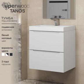 Тумба под раковину Uperwood Tanos 80 см, подвесная, белая матовая в Талице - talica.mebel24.online | фото 5