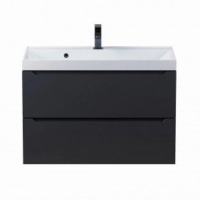 Тумба под раковину Uperwood Tanos 80 см, подвесная, черная матовая в Талице - talica.mebel24.online | фото 8