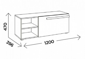 Тумба под ТВ Чернин 1200 в Талице - talica.mebel24.online | фото 2